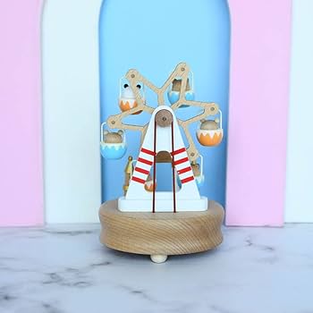オルゴール Hello Kitty Wooden MusicBox Ferris wheel Japan Sanrio Original Wooden Music Box - Hello Kitty